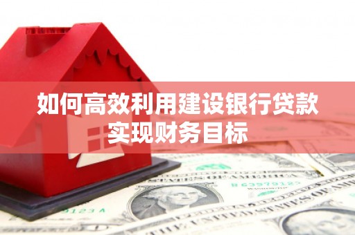 红星如何高效利用建设银行贷款实现财务目标