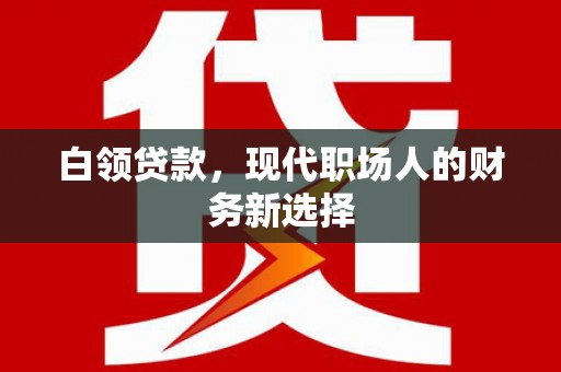 陇南白领贷款，现代职场人的财务新选择