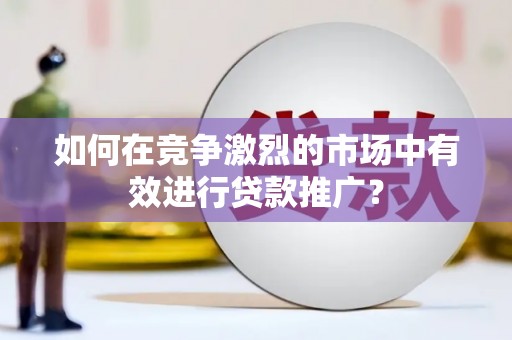 嘉黎如何在竞争激烈的市场中有效进行贷款推广？