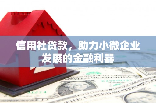宜城信用社贷款，助力小微企业发展的金融利器