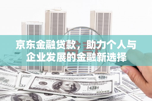 江源京东金融贷款，助力个人与企业发展的金融新选择