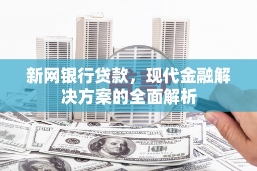 乌伊岭新网银行贷款，现代金融解决方案的全面解析