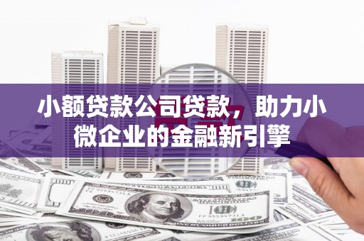 铜仁小额贷款公司贷款，助力小微企业的金融新引擎