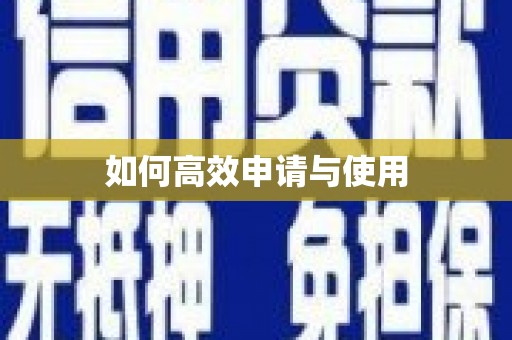 顺昌如何高效申请与使用